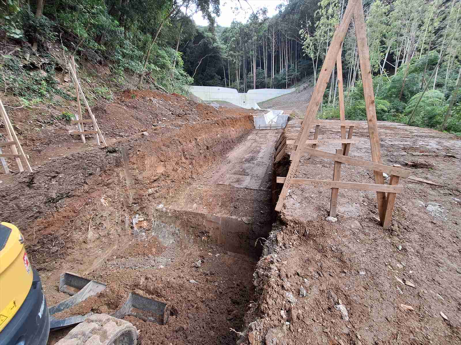 白木治山工事…進捗です。